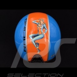 Gulf Pin up Helmet cobalt blue / orange