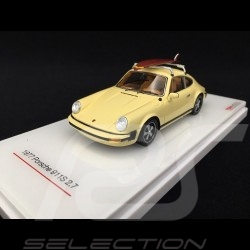 Porsche 911 S 2.7 1977 Sahara beige with surfboard 1/43 Truescale TSM430191