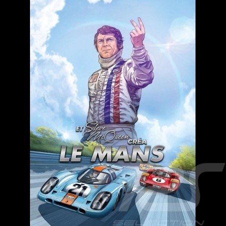 Livre BD Et Steve McQueen créa Le Mans - Tome 2 Comic book Buch français french Franzosich