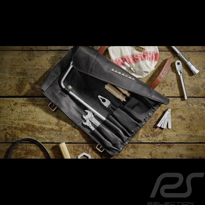 Tool kit Porsche Classic for 356 Pepita black leather
