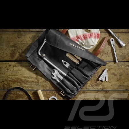 Tool kit Porsche Classic for 356 Pepita black leather