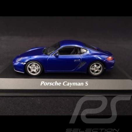 Porsche Cayman S type 987 2005 Bleu métallisé 1/43 Minichamps 940065621