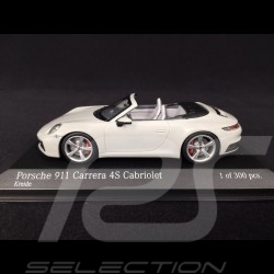 Porsche 911 type 992 Carrera 4S Cabriolet 2019 gris craie 1/43 Minichamps 410069331 chalk grey kreidegrau