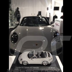 Porsche 911 type 992 Carrera 4S Cabriolet 2019 gris craie 1/43 Minichamps 410069331 chalk grey kreidegrau