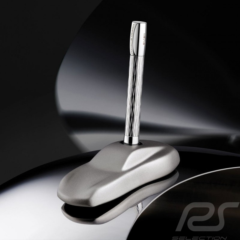Porsche Design Shake Pen Chrom 2020 Kugelschreiber 911 Skulptur als Halter