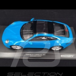 Porsche 911 type 992 Carrera 4S 2019 miami blue 1/18 Minichamps 153067326