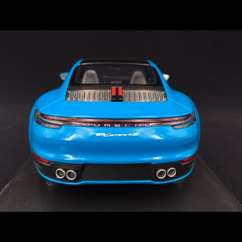 Porsche 911 type 992 Carrera 4S 2019 miami blue 1/18 Minichamps