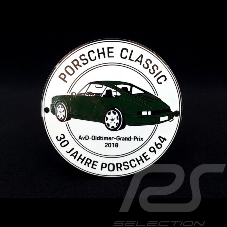 Badge de grille Porsche 914 50 ans 1969 - 2019 Blanc Porsche Design MAP04515619
