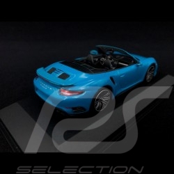 Porsche 911 typ 991 phase II Turbo S Cabriolet 2016 miami blau 1/43 Minichamps 410067182