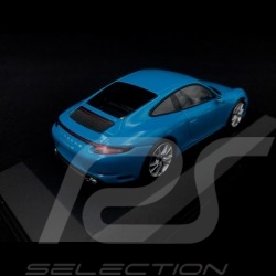 Porsche 911 type 991 phase II Carrera 4S 2016 Miami blue 1/43 Minichamps 410067242