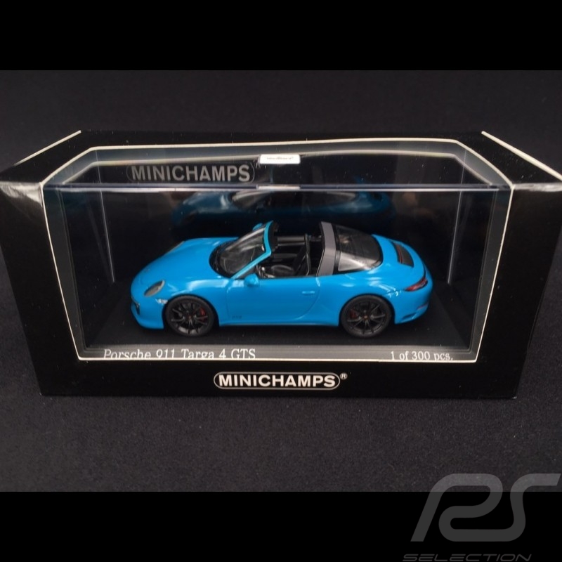 Minichamps Porsche 911 991.2 Miami Blue Targa 4 GTS 1:43 Diecast Car 410067342