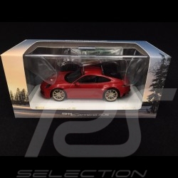 Porsche 911 type 992 Carrera 4S 2019 carmin red with Christmas tree 1/43 Spark WAXL2000002