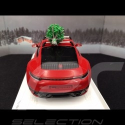 Porsche 911 type 992 Carrera 4S 2019 carmin red with Christmas tree 1/43 Spark WAXL2000002