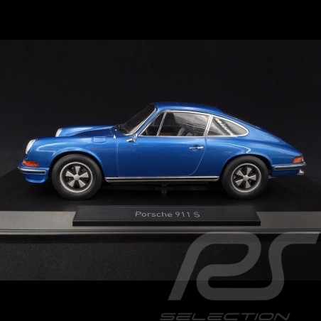 Porsche 911 2.4S Coupé 1973 bleu blue blau Gemini 1/18 Norev 187641