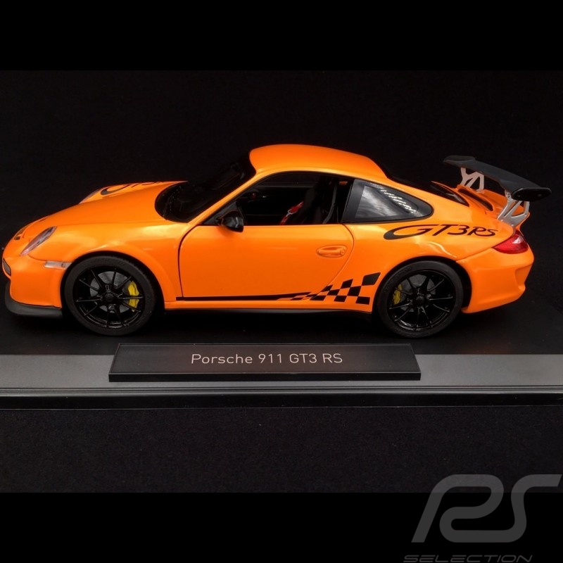 Porsche 911 type 997 GT3 RS 3.8 Mk II 2009 Orange 1/18 Norev 187562