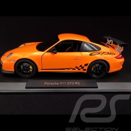 Porsche 911 type 997 GT3 RS 3.8 Mk II 2009 Orange 1/18 Norev 187562