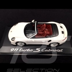 Porsche 991 Turbo S Cabriolet 2016 white 1/43 Herpa﻿ WAP0201340G