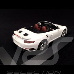 Porsche 991 Turbo S Cabriolet 2016 white 1/43 Herpa﻿ WAP0201340G