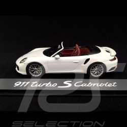 Porsche 991 Turbo S Cabriolet 2016 white 1/43 Herpa﻿ WAP0201340G