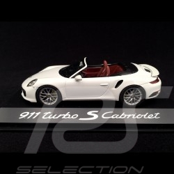 Porsche 991 Turbo S Cabriolet 2016 blanche 1/43 Herpa WAP0201340G white weiß