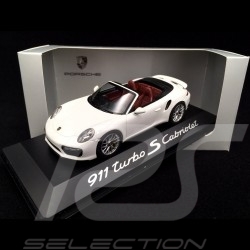 Porsche 991 Turbo S Cabriolet 2016 white 1/43 Herpa﻿ WAP0201340G