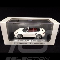 Porsche 991 Turbo S Cabriolet 2016 white 1/43 Herpa﻿ WAP0201340G