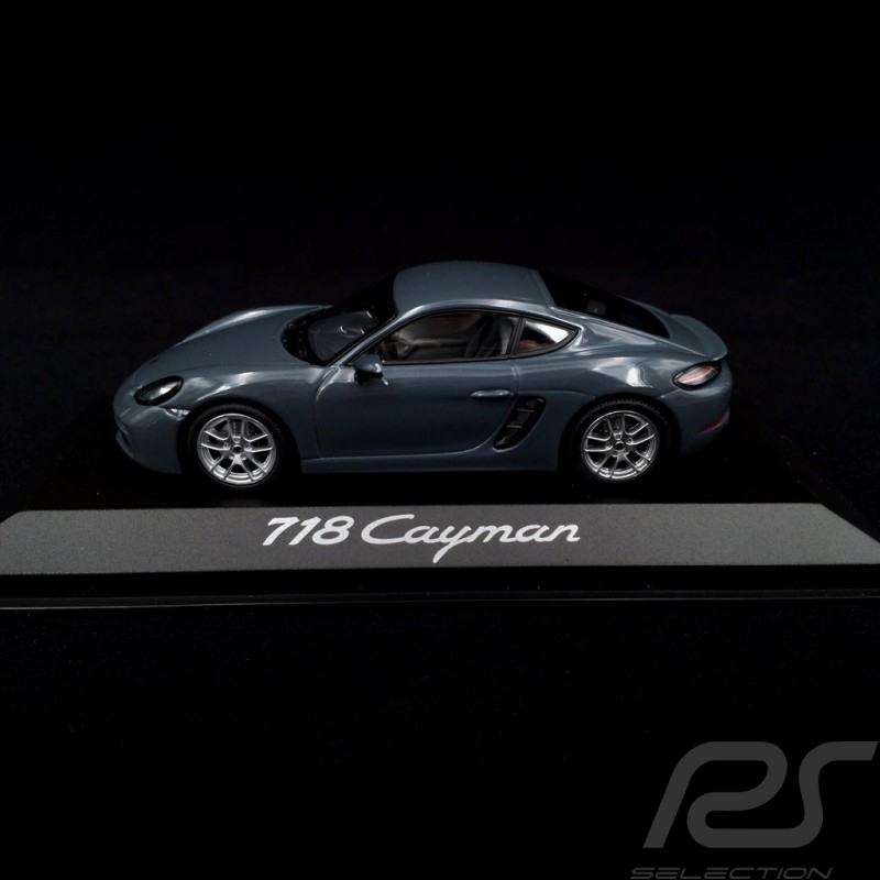 Porsche 718 Cayman 2016 metallic graphit blau 1/43 Minichamps WAP0204010G