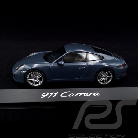 Porsche 911 Carrera type 991 phase II 2015 graphit blau 1/43 Herpa WAP0201160G
