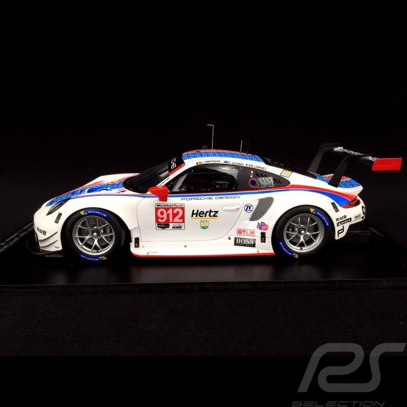 Porsche 911 RSR type 991 24h Daytona n° 912 Brumos design 1/18 Spark 18US007