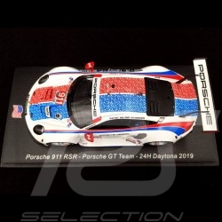 Porsche 911 RSR type 991 24h Daytona 2019 n° 911 Brumos design 1/43 Spark US073
