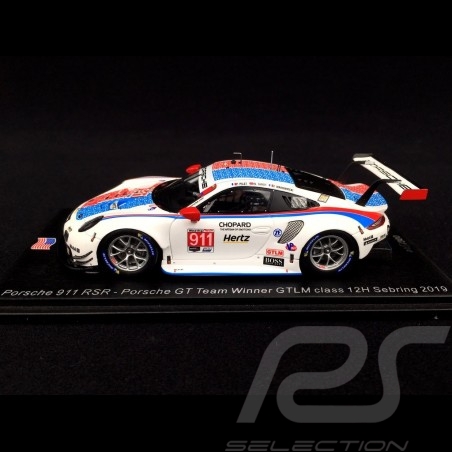 Porsche 911 RSR type 991 Sieger 12h Sebring 2019 n° 911 Brumos Design 1/43 Spark US080