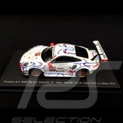 Porsche 911 GT3 RSR type 991 Winner Petit Le Mans 2018 n° 911 Porsche GT Team 1/64 Spark Y135