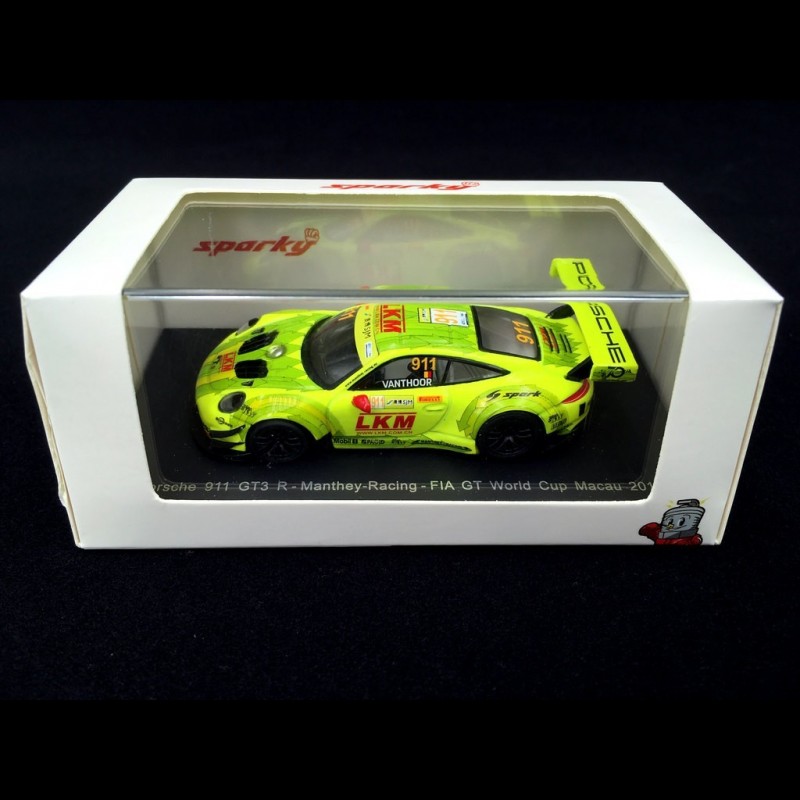 Porsche 911 GT3 R type 991 Macau GT World Cup 2018 n° 911 Manthey 1/64 ...