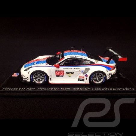 Porsche 911 RSR type 991 24h Daytona 2019 n° 912 Brumos design 1/18 Spark 18US007