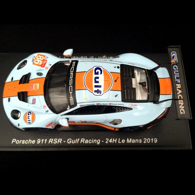 Porsche 911 RSR type 991 24h du Mans 2019 n° 86 Gulf Racing 1/43