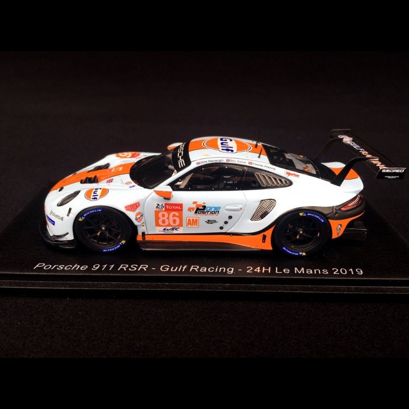 Porsche 911 RSR type 991 24h du Mans 2019 n° 86 Gulf Racing 1/43