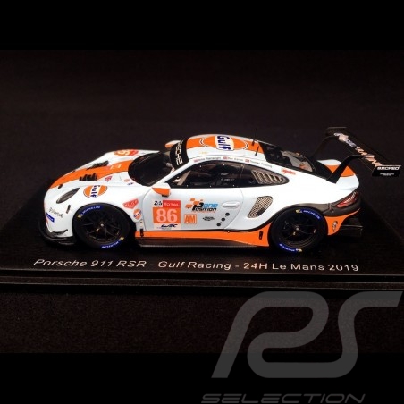 Porsche 911 RSR typ 991 24h du Mans 2019 n° 86 Gulf Racing 1/43 Spark S7946