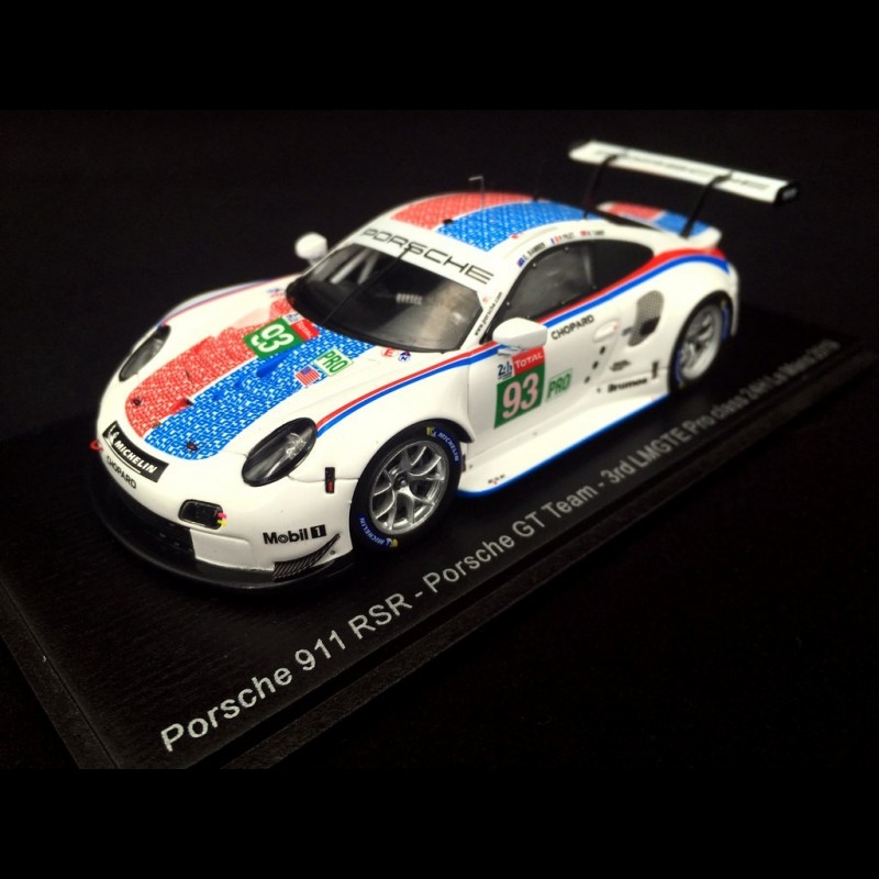Porsche 911 RSR type 991 24h Le Mans 2019 n° 93 Brumos design 1/43