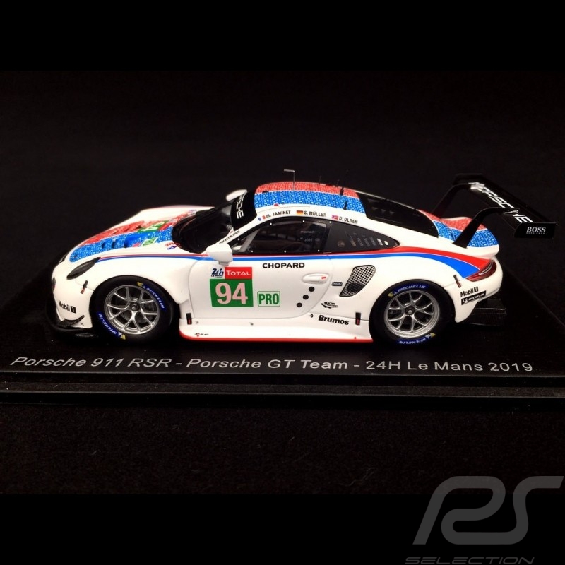 Porsche 911 RSR type 991 24h Le Mans 2019 n° 94 Style Brumos 1/43 Spark S7939