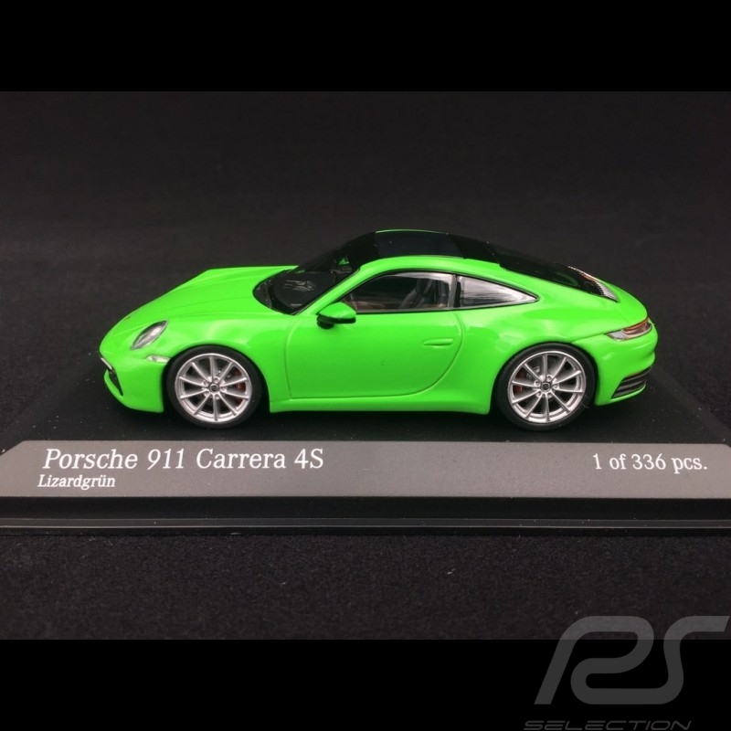 Porsche 911 type 992 Carrera 4S 2019 vert lézard 1/43 Minichamps 410069322 lizard green Lizardgrün 