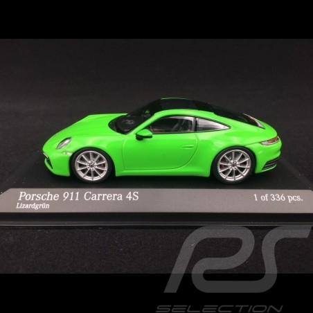 Porsche 911 type 992 Carrera 4S 2019 vert lézard 1/43 Minichamps 410069322 lizard green Lizardgrün 