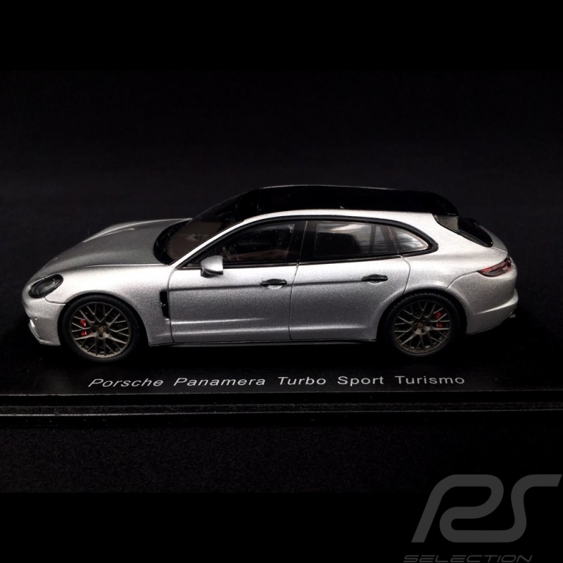 Porsche Panamera Sport Turismo Turbo 2018 metallic silver grey 1/43 Spark S7617