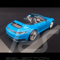 Porsche 911 type 992 Carrera 4S Cabriolet 2019 bleu blue blau Miami 1/43 Minichamps 410069332 