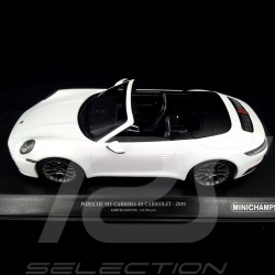 Porsche 911 type 992 Carrera 4S Cabriolet 2019 White 1/18 Minichamps 155067330