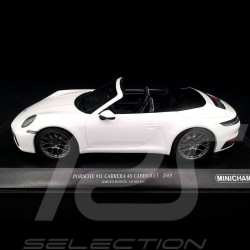 Porsche 911 typ 992 Carrera 4S Cabriolet 2019 Weiß 1/43 Minichamps 155067330