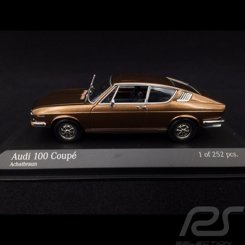 Audi 100 Coupé 1969 agate brown 1/43 Minichamps 430019128