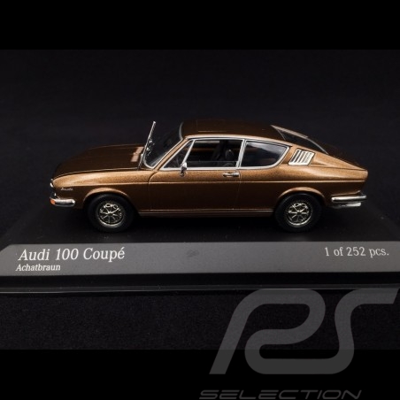 Audi 100 Coupé 1969 marron agate 1/43 Minichamps 430019128 agate brown Achatbraun
