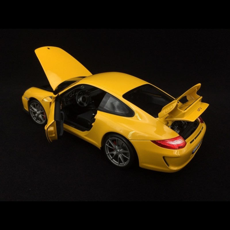 Porsche 911 GT3 type 997 2009 speed yellow 1/18 Norev 187560