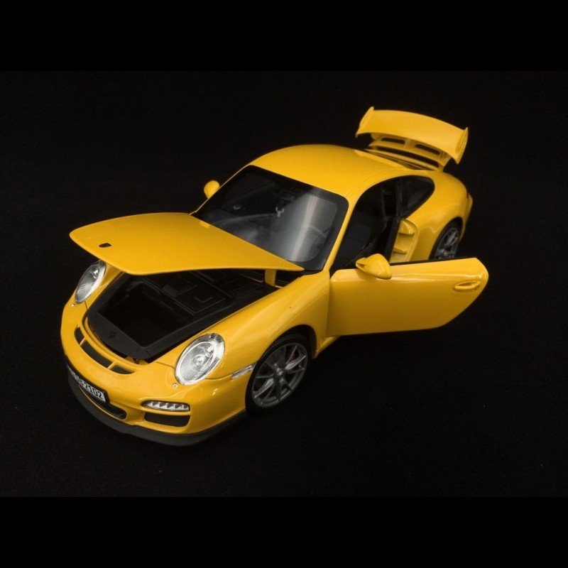 Porsche 911 GT3 type 997 2009 speed yellow 1/18 Norev 187560