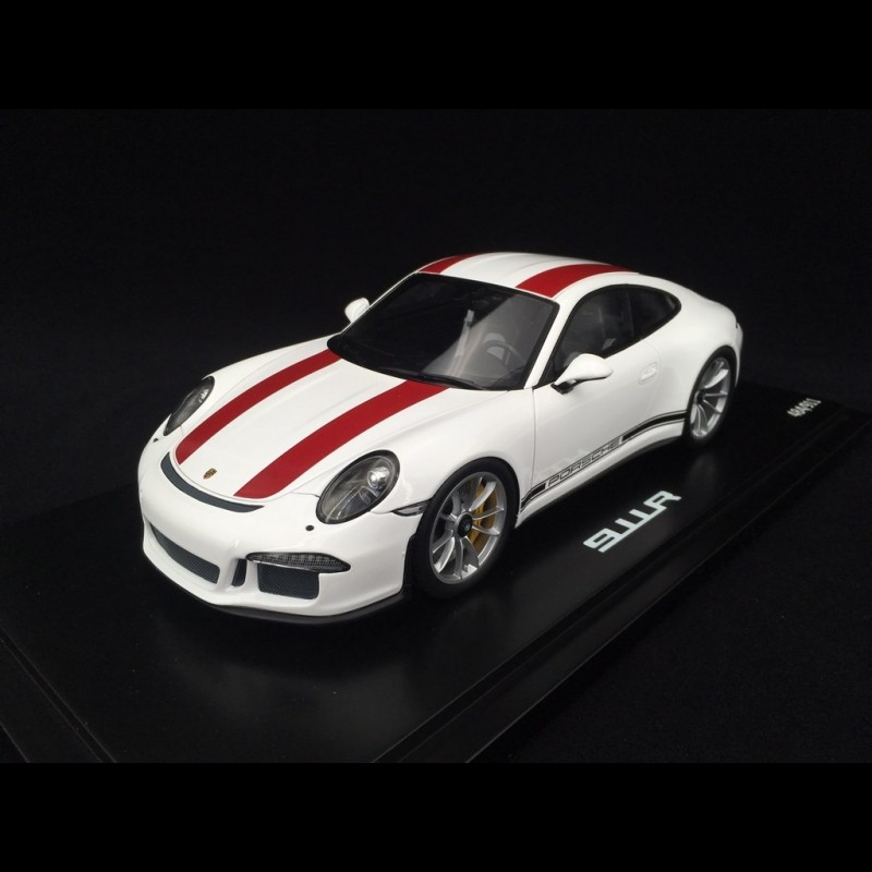 Porsche 911 R type 991 white / red 1/18 Spark WAP0211460G